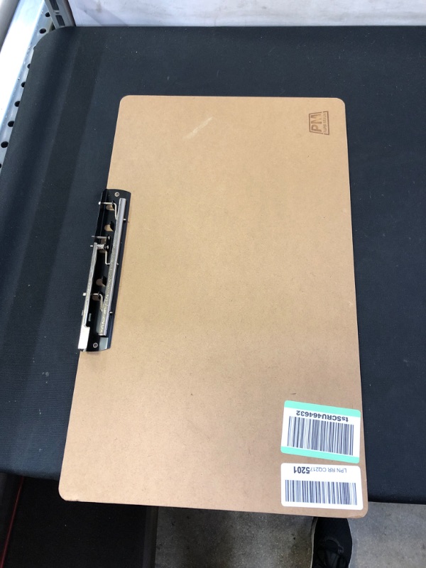 Photo 2 of Paper Merlin Ledger Clipboard 11.6'' x 19.4'' - Horizontal MDF 11x17 Clipboard with Large Clip (1 Pack)