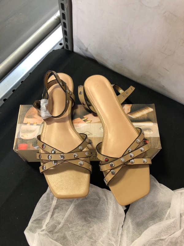 Photo 1 of BEIGE SANDALS SIZE 8