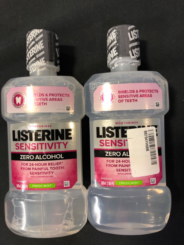 Photo 2 of 2 Listerine 24-HR Tooth Sensitivity Relief and Protection Alcohol-Free Formula Sensitivity Mouthwash