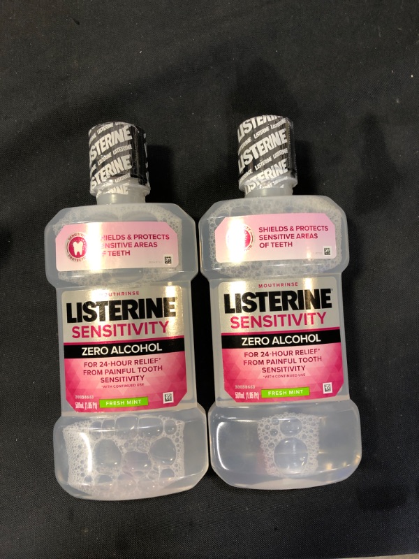 Photo 1 of 2 Listerine 24-HR Tooth Sensitivity Relief and Protection Alcohol-Free Formula Sensitivity Mouthwash