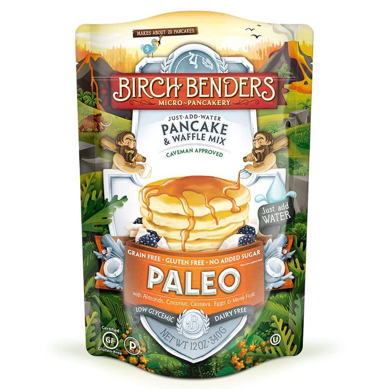 Photo 1 of 2 Paleo Pancake & Waffle Mix by Birch Benders, Low-Carb, High Protein, High Fiber, Gluten-free, Low Glycemic, Prebiotic, Keto-Friendly, 12 oz
