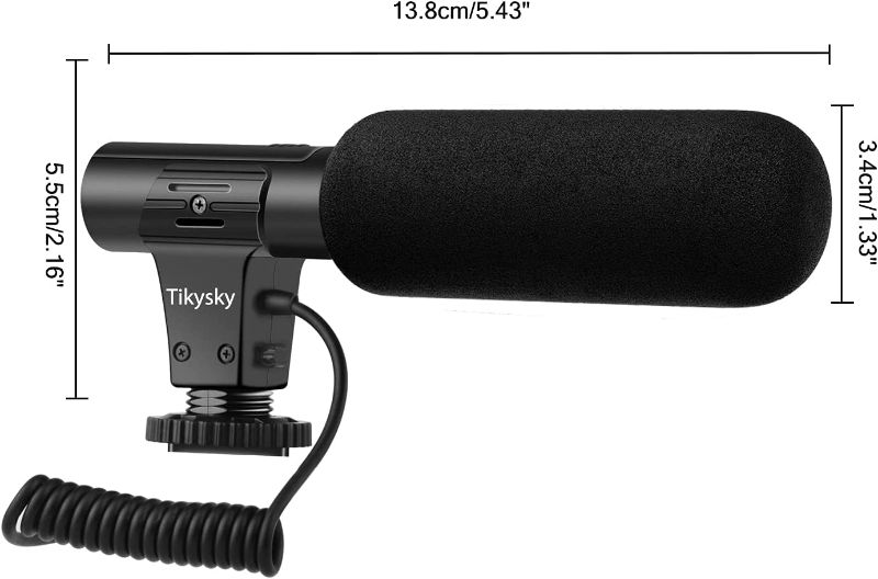 Photo 1 of Camera Microphone, M-1 Video Microphone for DSLR Interview Shotgun Mic for Canon Nikon Sony Fuji Videomic with Windscreen 3.5mm Jack