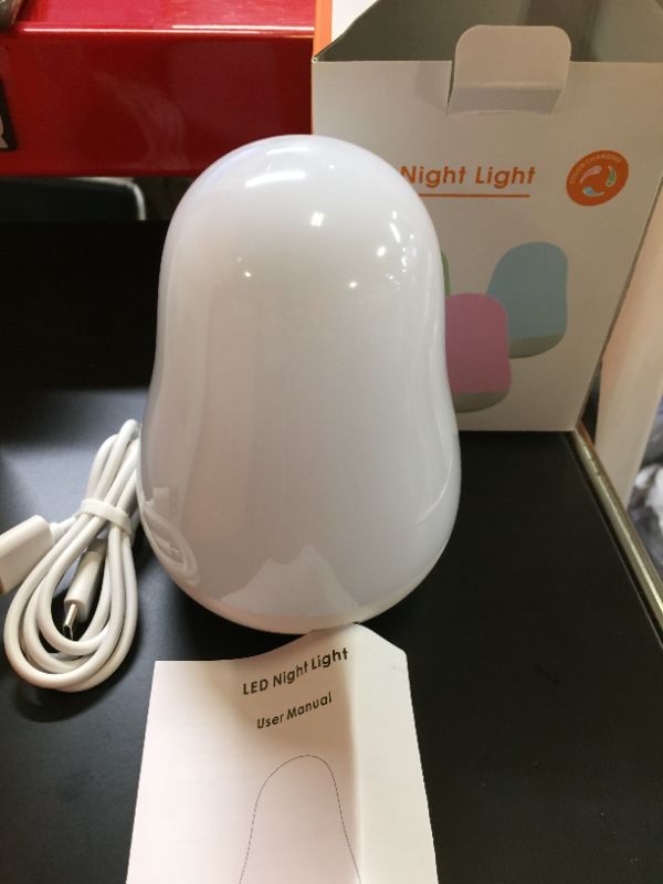 Photo 3 of Luposwiten Night Light for Kids with Touch Sensor Control and Color Changing Mode, Night Lights for Kids Room with 1 Hour Timer Up to 80 Hours