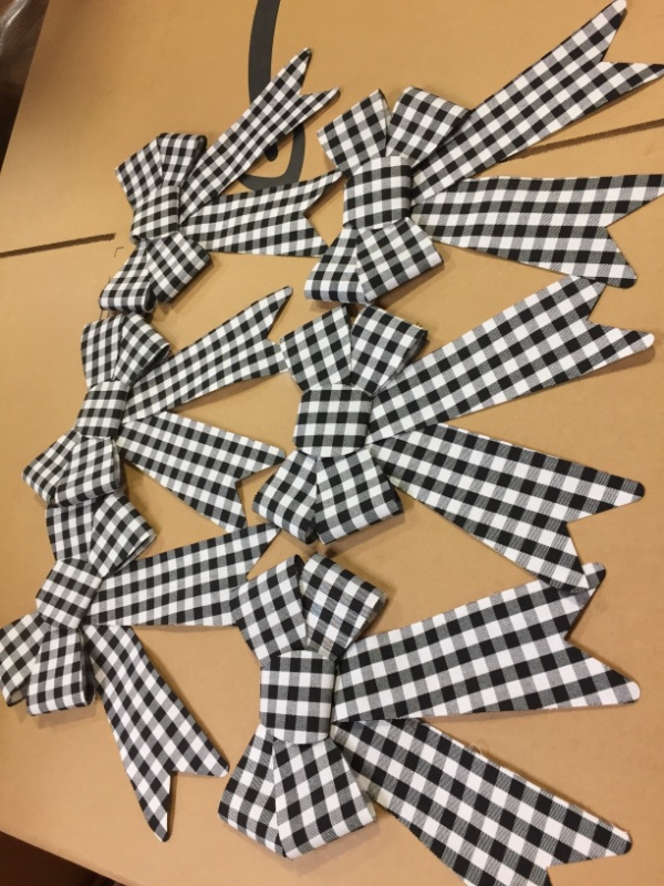 Photo 1 of 6 Pcs Christmas Bows Decorative  9 x 12.5 inches