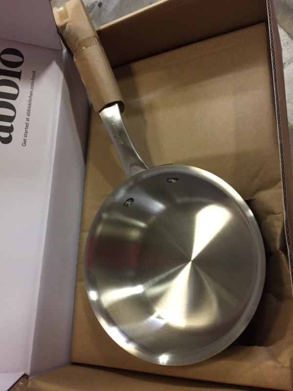 Photo 3 of Abbio Sauce Pan + Lid, 2-Quart Capacity, 7” Diameter, Stainless Steel, Fully Clad Cookware, Induction Ready Pot, Oven & Dishwasher Safe, PFOA Free, Non Toxic, Stay Cool Handle
