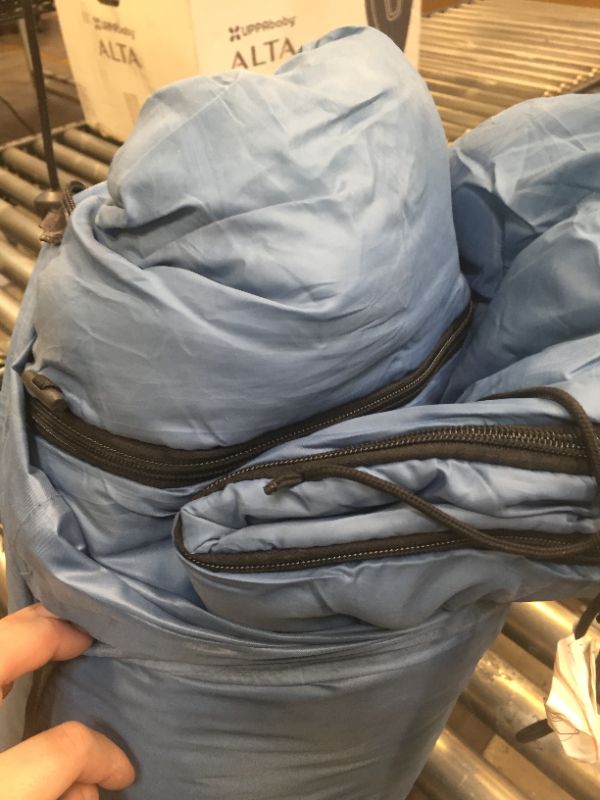 Photo 2 of Coleman Trinidad Adult Sleeping Bag, Blue/Gray