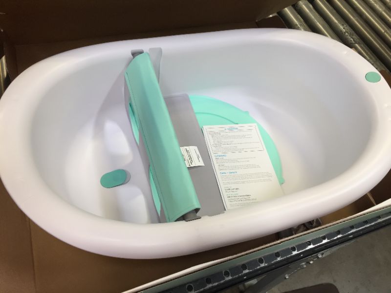 Photo 2 of 4-in-1 Grow-with-Me Bath Tub by Frida Baby Transforms Infant Bathtub to Toddler Bath Seat with Backrest for Assisted Sitting in Tub
