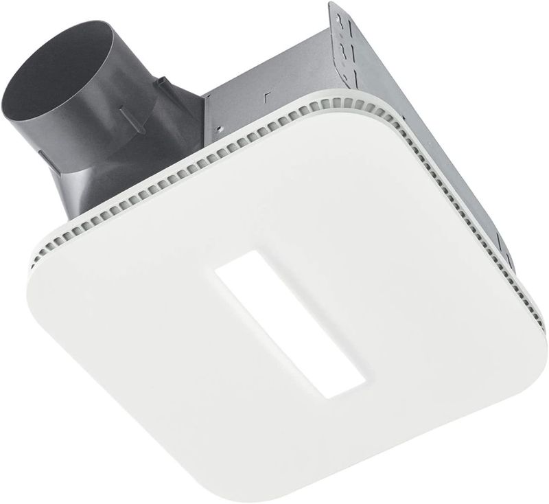 Photo 1 of Broan-NuTone AE110LK Flex Bathroom Exhaust Ventilation Fan with LED Light, Energy Star Certified, 110 CFM, 1.0 Sones, White
