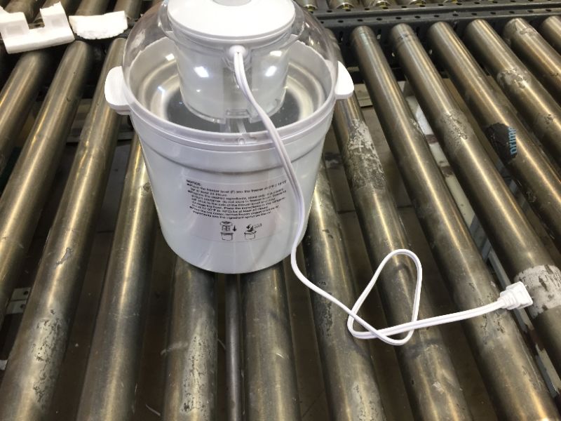 Photo 1 of Amazon Basics 1.5 Quart Automatic Homemade Ice Cream Maker
