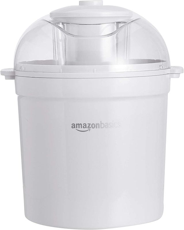 Photo 1 of Amazon Basics 1.5 Quart Automatic Homemade Ice Cream Maker
