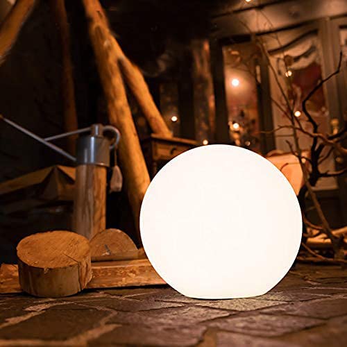 Photo 1 of 12 Inch Solar Ball Light, Outdoor Globe Light with Remote Control, 10 Modes Rgbw Color Changing, Waterproof Color Glow Solar Gazing Ball Sphere Lamp for Tabletop Poolside Garden Decor
