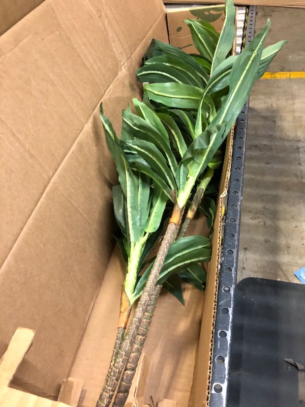 Photo 1 of 3.5ft Artificial Dracaena Silk Plant in Pot - Nearly Natural