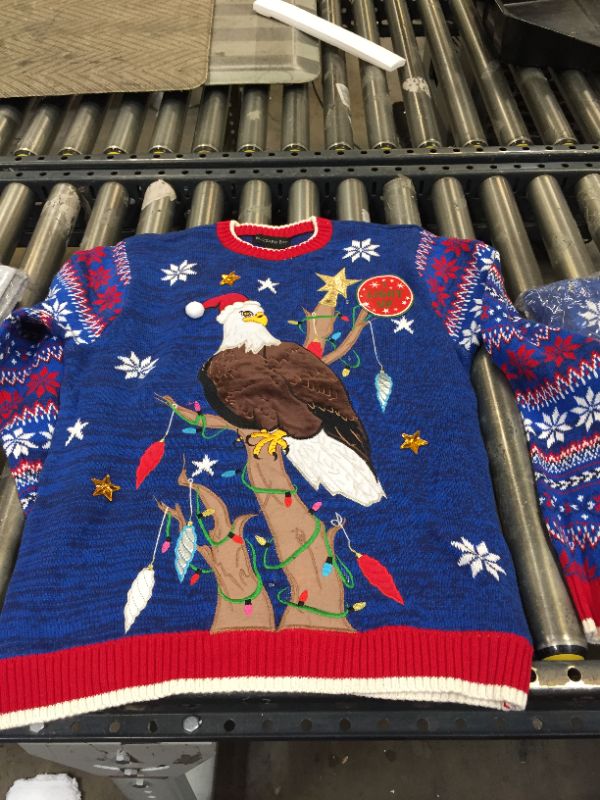 Photo 2 of Blizzard Bay Men's Ugly Christmas Sweater Light Up MEDIUM
