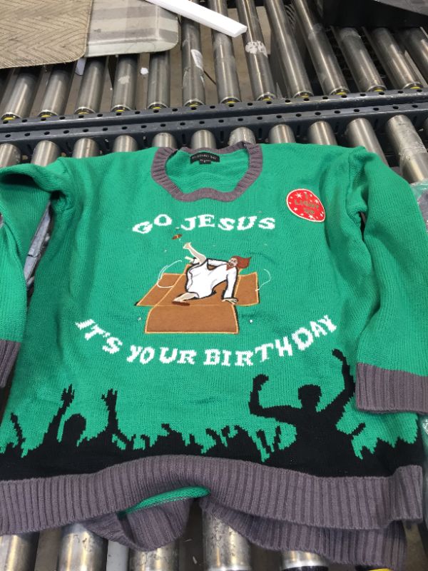 Photo 2 of Blizzard Bay Women's Jesus Manger Led Light-up Ugly Christmas Sweater LARGE 
