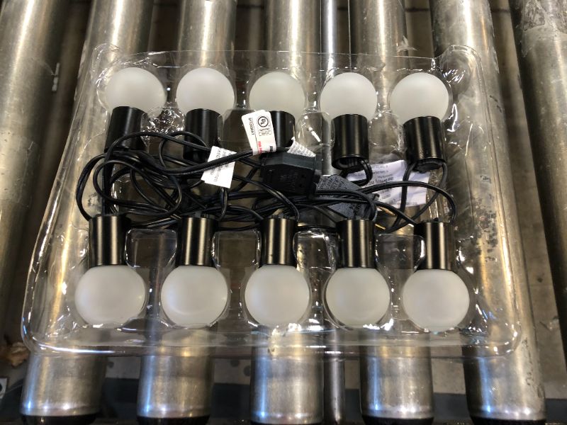 Photo 2 of 10ct Incandescent Outdoor String Lights G40 Frosted White Bulbs - Project 62™

