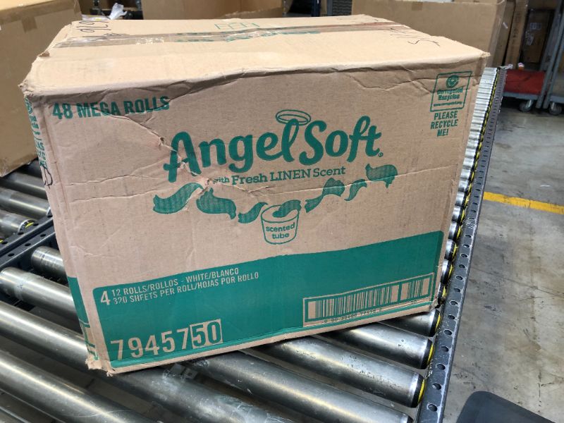 Photo 3 of Angel Soft® Toilet Paper with Fresh Linen Scent, 48 Mega Rolls = 192 Regular Rolls, 2-Ply Bath Tissue
