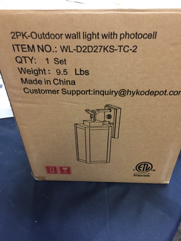 Photo 1 of 2 PCK OUTDOOR WALL LIGHT WITH PHOTOCELL