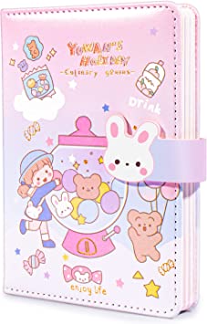 Photo 1 of Jasswevo Cute Cartoon Notebook,Simple soft leather PU magnetic buckle notebook,with Super Adorable Glitter and Sparkles Hardcover Journals Diary Notebook,With DIY sticker (pink1)
FACTORY SEAL