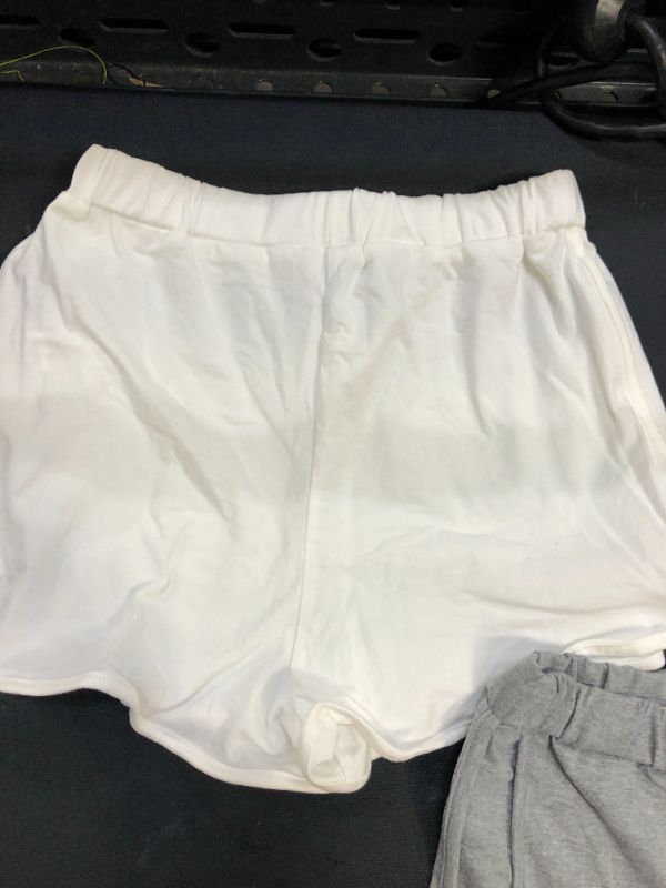 Photo 1 of 2 Pair Shorts Grey / White  Size - S 