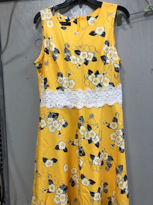 Photo 1 of Yellow Floral laced dress  - Size L 