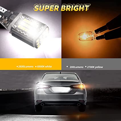 Photo 3 of jootic 912 921 LED Reverse Lights Bulbs,T15 Backup Light,906 922 W16W Bulbs,6000K Xenon White,Cargo Lights Replacement, Extremely Super Bright (2016 48-SMD, Pack of 2)
