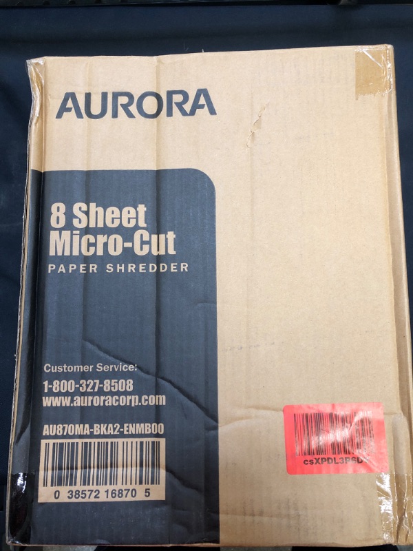 Photo 2 of Aurora High Security 8-Sheet Micro-Cut Paper Shredder