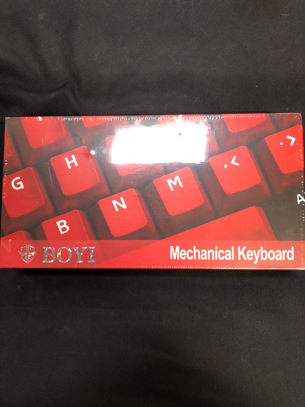 Photo 2 of BOYI Wired 60% Mechanical Gaming Keyboard,Mini RGB Cherry MX Switch PBT Keycaps NKRO Programmable Type-C Keyboard for Gaming and Working (Black Red Rose Color,Cherry MX Red Switch)