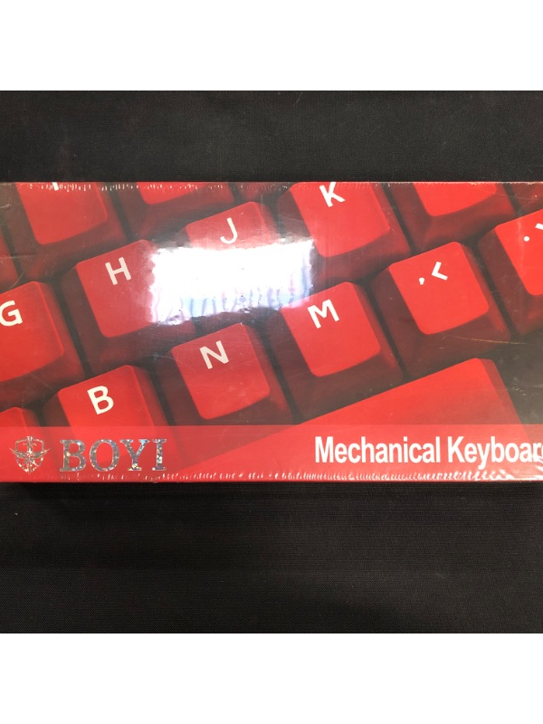 Photo 2 of BOYI Wired 60% Mechanical Gaming Keyboard,Mini RGB Cherry MX Switch PBT Keycaps NKRO Programmable Type-C Keyboard for Gaming and Working (Black Red Rose Color,Cherry MX Red Switch)