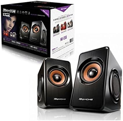 Photo 1 of ROYCHE MR-1200 USB Powered Speaker 2ch 3D Stereo Laptop, Desktop, Tablet - Black