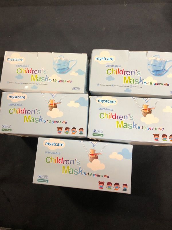 Photo 1 of 5 PACKS OF CHILDRENS FACE MASKS