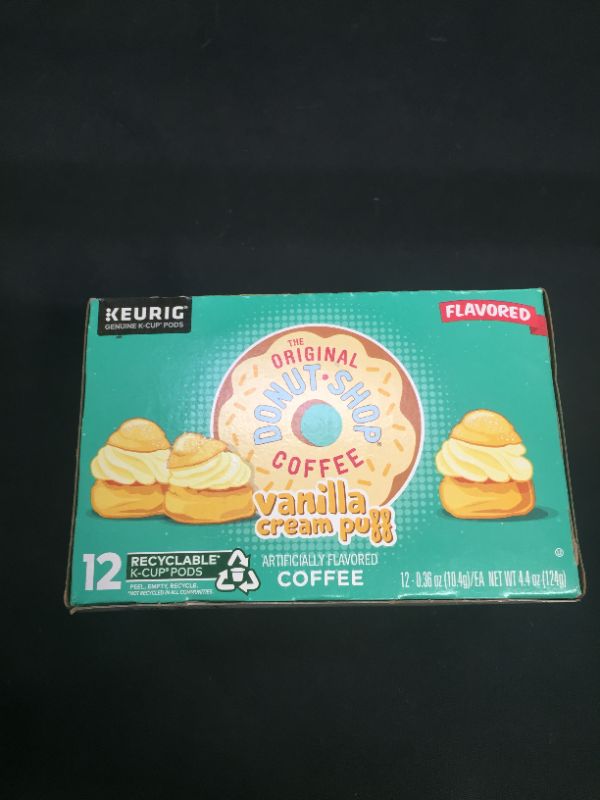 Photo 2 of 12 Ct the Original Donut Shop Vanilla Cream Puff Coffee K-Cup® Pods. Coffee exp- March 13/2023 
