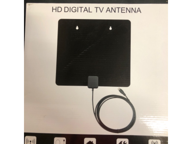 Photo 1 of HD Digital Indoor TV Antenna - Long Range Amplified 180 Miles Reception Support 4K 1080P for Television with Detachable Amplifier Signal Booster 13ft Coax HDTV Antenna Cable/AC Adapter