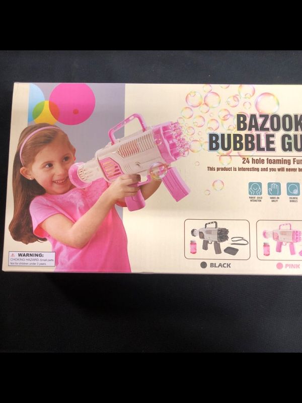 Photo 2 of 2022 Rocket Bubble Gun Machine for Summer , 5000+ Bubbles Per Min, Bubble Blowers Maker for Wedding Party Outdoor Toy, Great Gift Idea for Adults Boys Girls