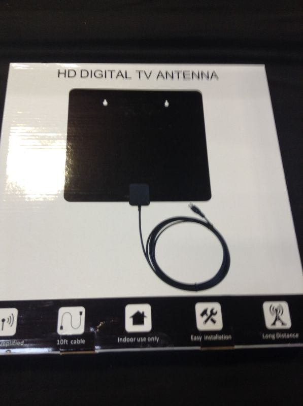 Photo 1 of HD Digital Indoor TV Antenna - Long Range Amplified 180 Miles Reception Support 4K 1080P for Television with Detachable Amplifier Signal Booster 13ft Coax HDTV Antenna Cable/AC Adapter
