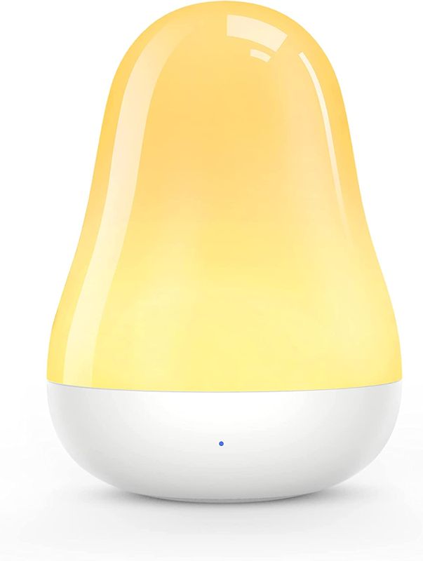 Photo 1 of Luposwiten Night Light for Kids with Touch Sensor Control and Color Changing Mode | Night Lights for Kids Room with 1 Hour Timer Up to 80H, White
