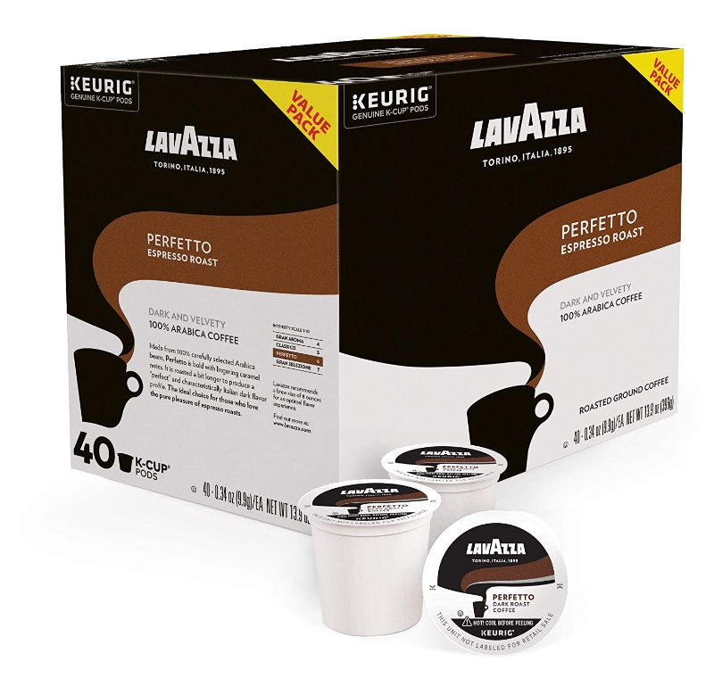 Photo 1 of 
Lavazza SingleServe Coffee KCups for Keurig Brewer, Perfetto, 40 Count
