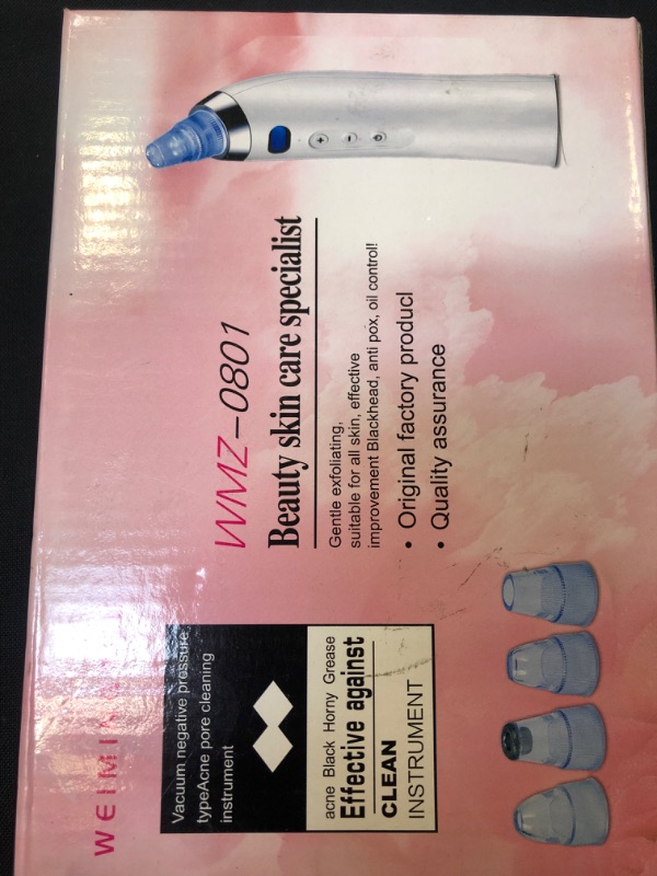 Photo 1 of (MC40) Blackhead Removal Tool Facial Pore Cleaning Vacuum by Weimingzhu Wmz-0801


