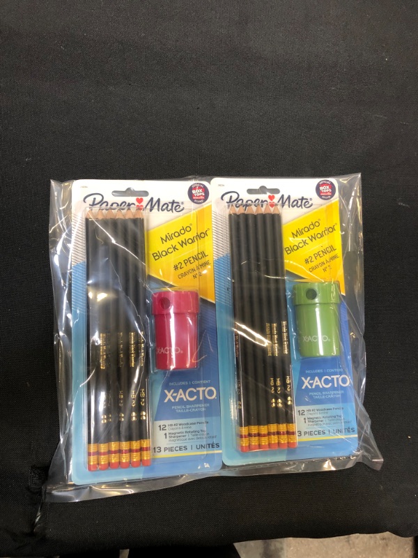 Photo 2 of Paper Mate Mirado 12pk #2 Woodcase Pencils Pre-Sharpened with X-ACTO Sharpener- 2 pack