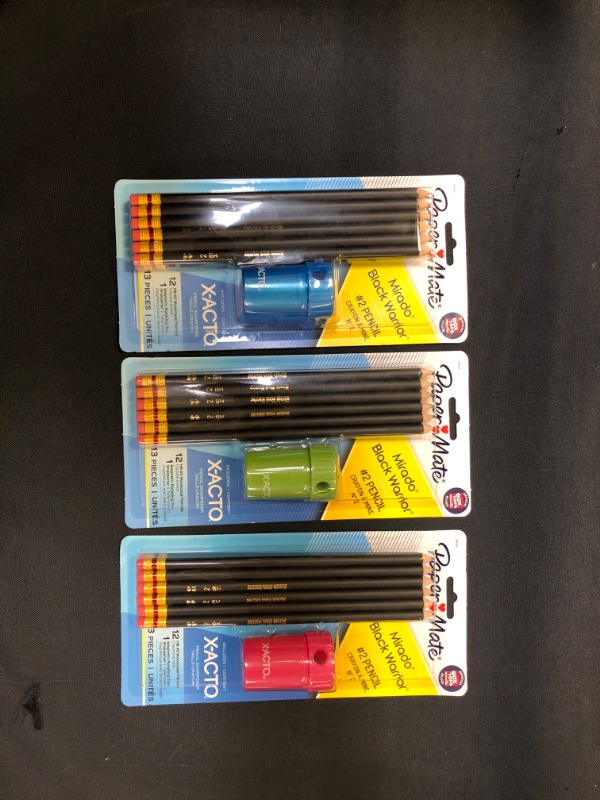 Photo 2 of Paper Mate Mirado 12pk #2 Woodcase Pencils Pre-Sharpened with X-ACTO Sharpener- 3 pack