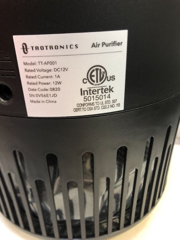 Photo 9 of TaoTronics HEPA Air Purifier for Home/Allergens/Smoke/Pollen/Pets/Hair TT-AP001
