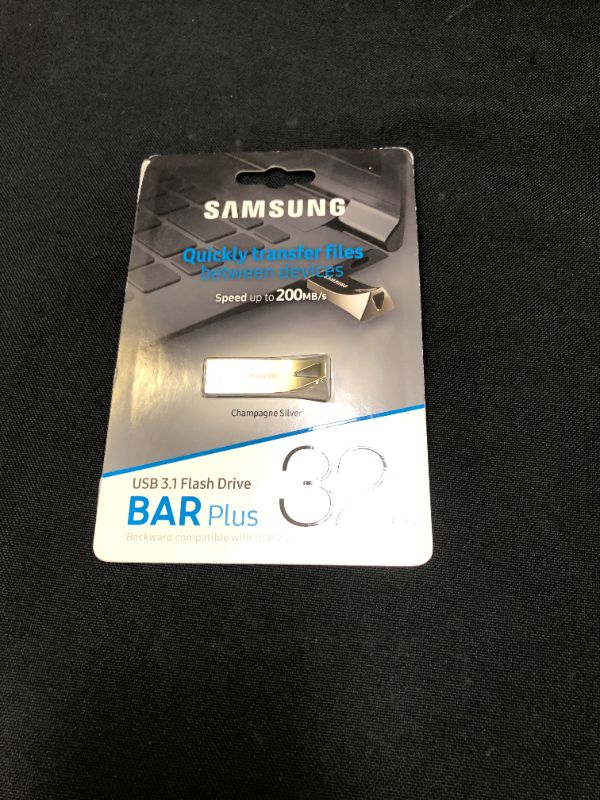 Photo 2 of Samsung 32GB USB 3.1 Gen 1 BAR Plus Flash Drive (Silver)