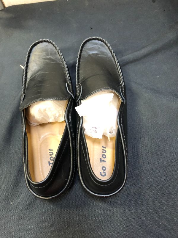 Photo 1 of Go Tour Men's Premium Genuine Leather Casual Slip on Loafers Breathable Driving Shoes Fashion Slipper ( size: 10 ) 