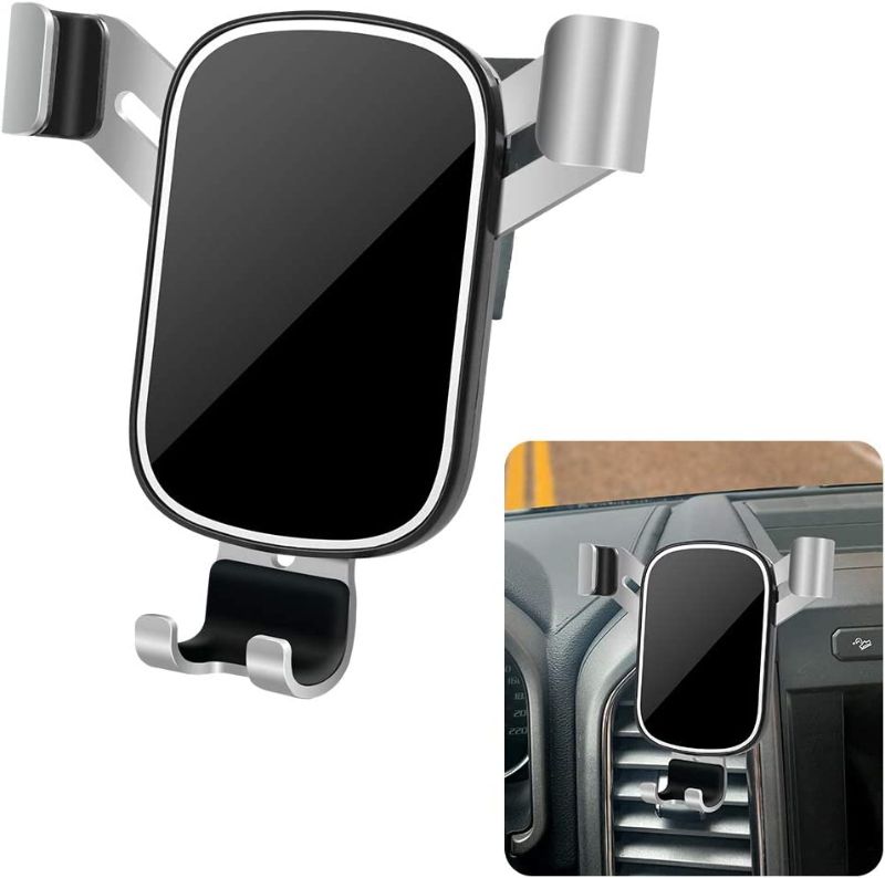 Photo 1 of LUNQIN Car Phone Holder for 2018-2020 Ford F-150 [Big Phones with Case Friendly] Auto Accessories Navigation Bracket Interior Decoration Mobile Cell Mirror Phone Mount
