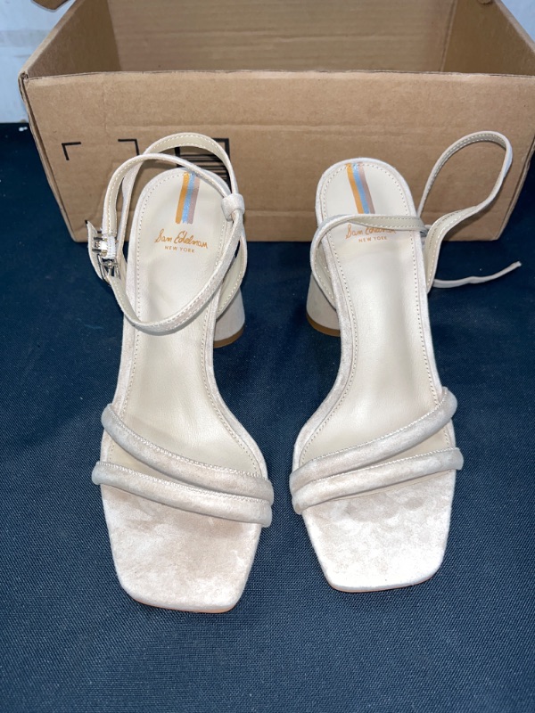 Photo 1 of BEIGE SUADE WOMENS HEELS - SIZE 7