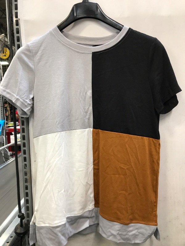 Photo 1 of Biucly Womens Short Sleeve Crewneck Shirts Loose Casual Tee T-Shirt (M)
