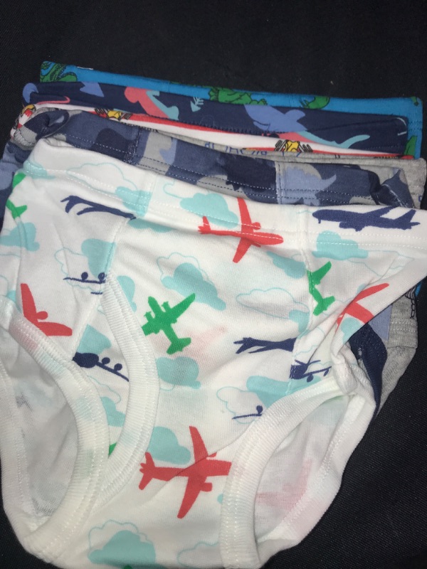 Photo 2 of Boboking 100% Cotton Little Boys Briefs Soft Dinosaur Truck Toddler Underwear, SIZE 3T 