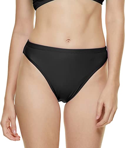 Photo 1 of Annbon Women's High Cut Bikini Bottoms Mid Rise Tankini Swimsuit Bottom, SIZE S 