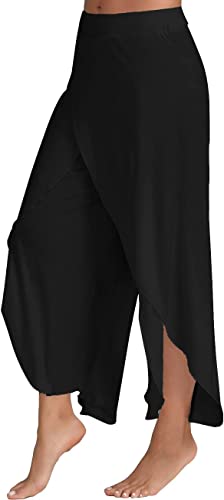 Photo 1 of Chilomate Womens Boho Split Wide Leg Pants High Waist Palazzo Vacation Beach Trousers, SIZE XL 