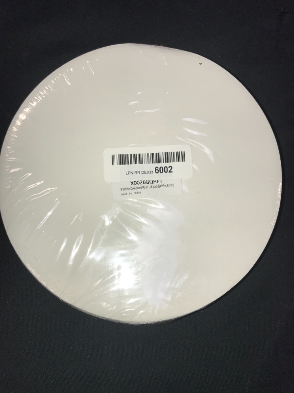 Photo 2 of [25pcs]8"White Cakeboard Round,Small Disposable Cake Circle Base Boards Cake Plate platter 8 inch,25 of pac