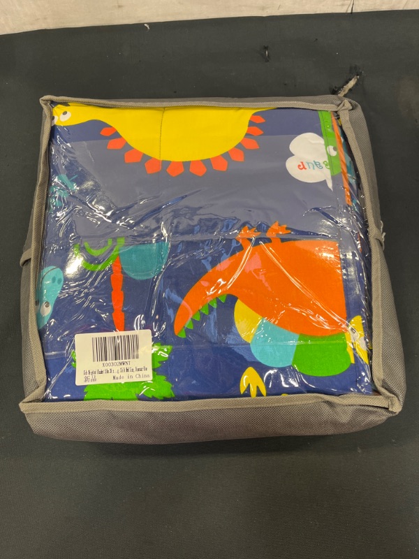 Photo 2 of Kids Blanket Dinosaur Blue Soft Toddler Child Comforter Cotton Blanket for Kids 36 x 48 inches 5 lbs
